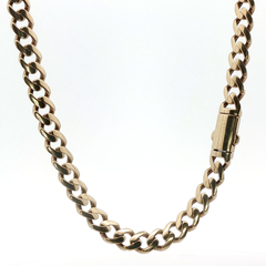 24” Pre-owned 9CT Semi Solid Cuban Necklace (22.08g)