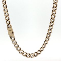 24” Pre-owned 9CT Semi Solid Cuban Necklace (22.08g)