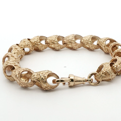 9” Pre-owned 9CT Acorn Bracelet (49.61g)