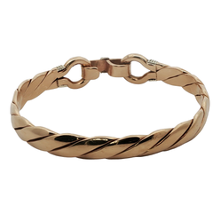 8” Pre-owned 9CT Double Hook & Loop Bangle (53.01g)