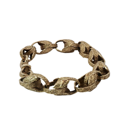 9” Pre-owned 9CT Tulip Bracelet (40.25g)