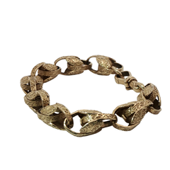 9” Pre-owned 9CT Tulip Bracelet (40.25g)