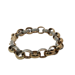 9” Pre-owned 9CT Stone Set Belcher Bracelet (30.82g)