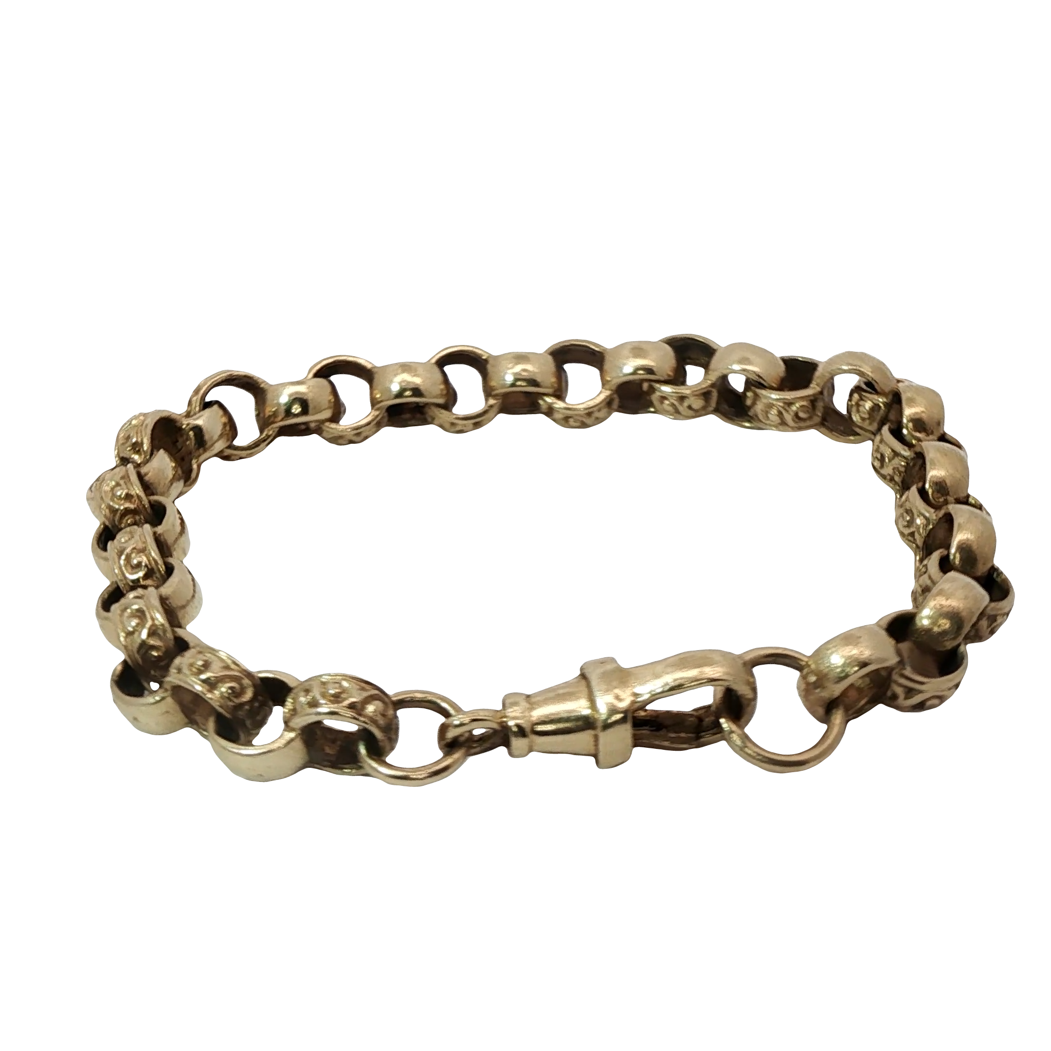 6.5” Pre-owned 9CT Belcher Bracelet (11.44g)