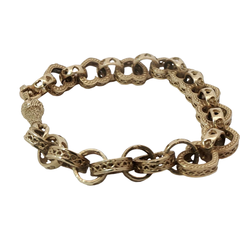 7” Pre-owned 9CT Heart Belcher Bracelet (17.13g)