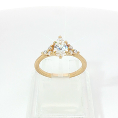 Pear 0.75CT Centre 0.93TCW SI1 G-H 18CT Yellow Gold Solitaire Ring Size I