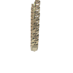 25" Pre-Owned 9CT Flat Curb Style pattern Chain