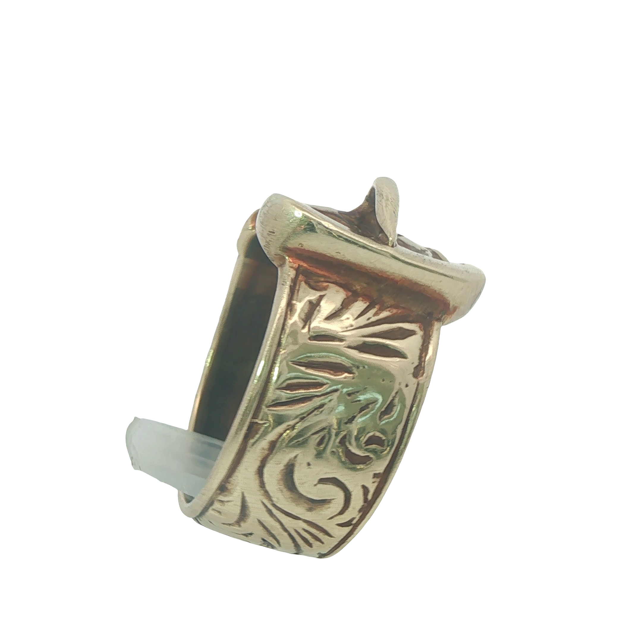 9CT Pre-owned Buckle Ring (Size V)