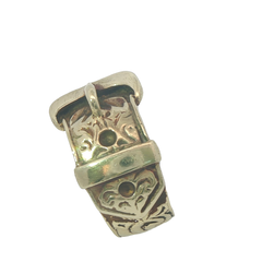 9CT Pre-owned Buckle Ring (Size V)