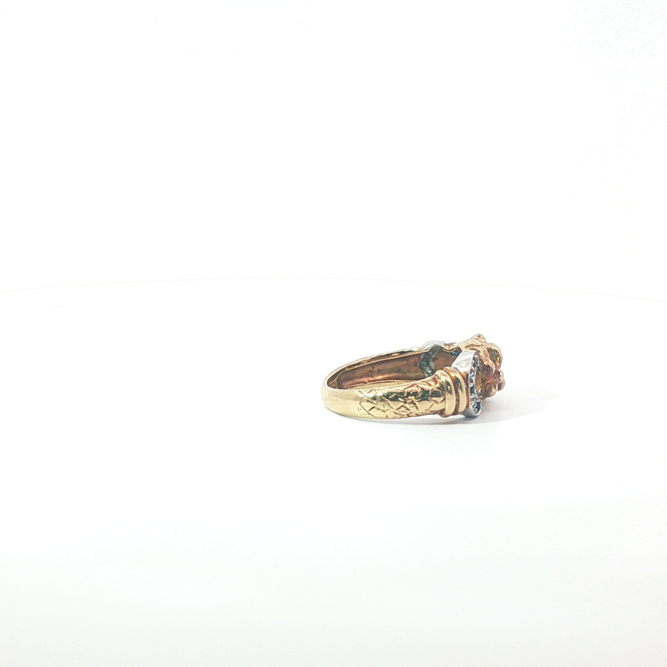 Size L Pre-Owned 9CT Leppard Head Ring (3.89g)