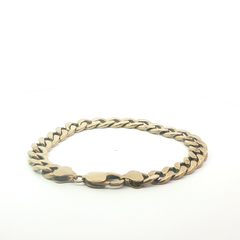 9" Pre-Owned 9CT Flat curb Bracelet (32.48g)