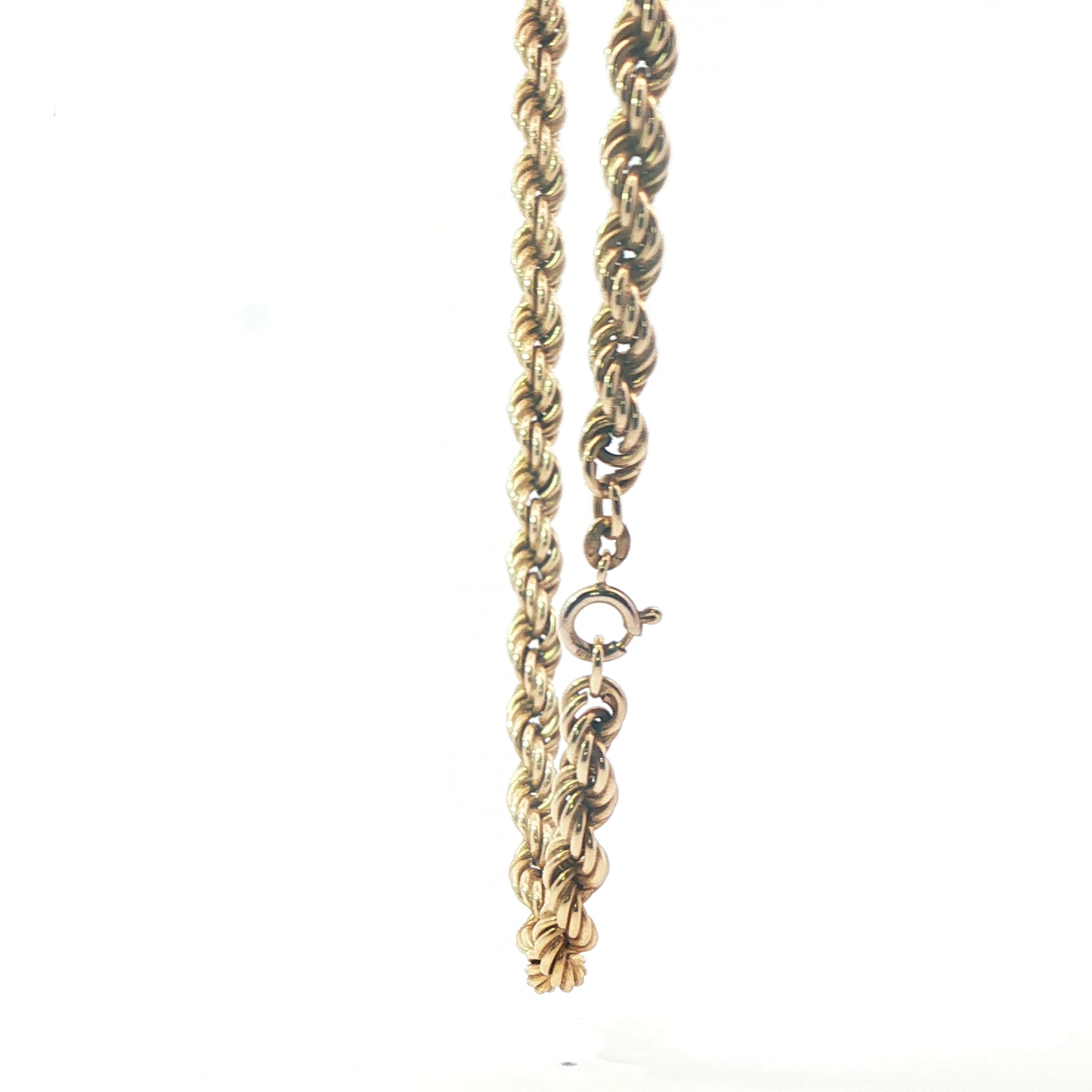 28" Pr-Owned 9ct Rope Chain (32.01g)