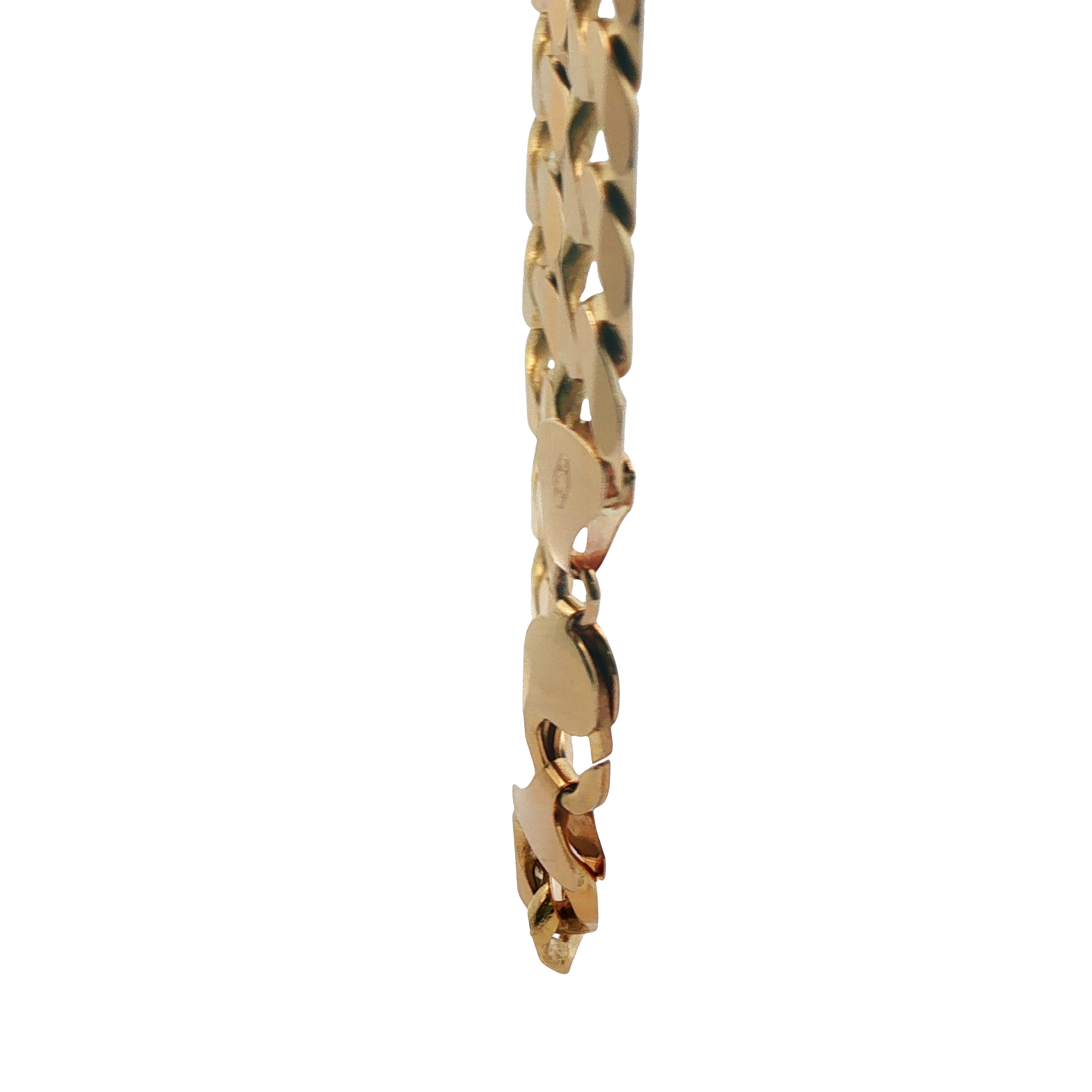 24" Pre-owned 9CT Flat Curb Chain Necklace (103.20g)