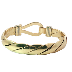 7.25" Pre-owned 9CT Hook & Loop Bangle (91.95g)