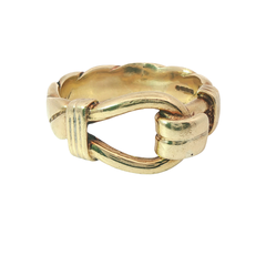 9CT Hook & Loop Ring (Size Z)