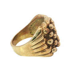 9CT 5 Row Keeper Ring (Size Y)