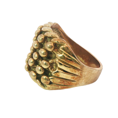 9CT 5 Row Keeper Ring (Size Y)