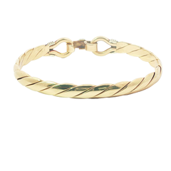 7.5"- Pre-Owned-9ct-Double hook Bangle ( 36.82g )
