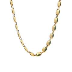 36" - Pre-Owned - 9ct - Coffee Bean Stone Set Chain ( 57.91g )