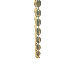 36" - Pre-Owned - 9ct - Coffee Bean Stone Set Chain ( 57.91g )