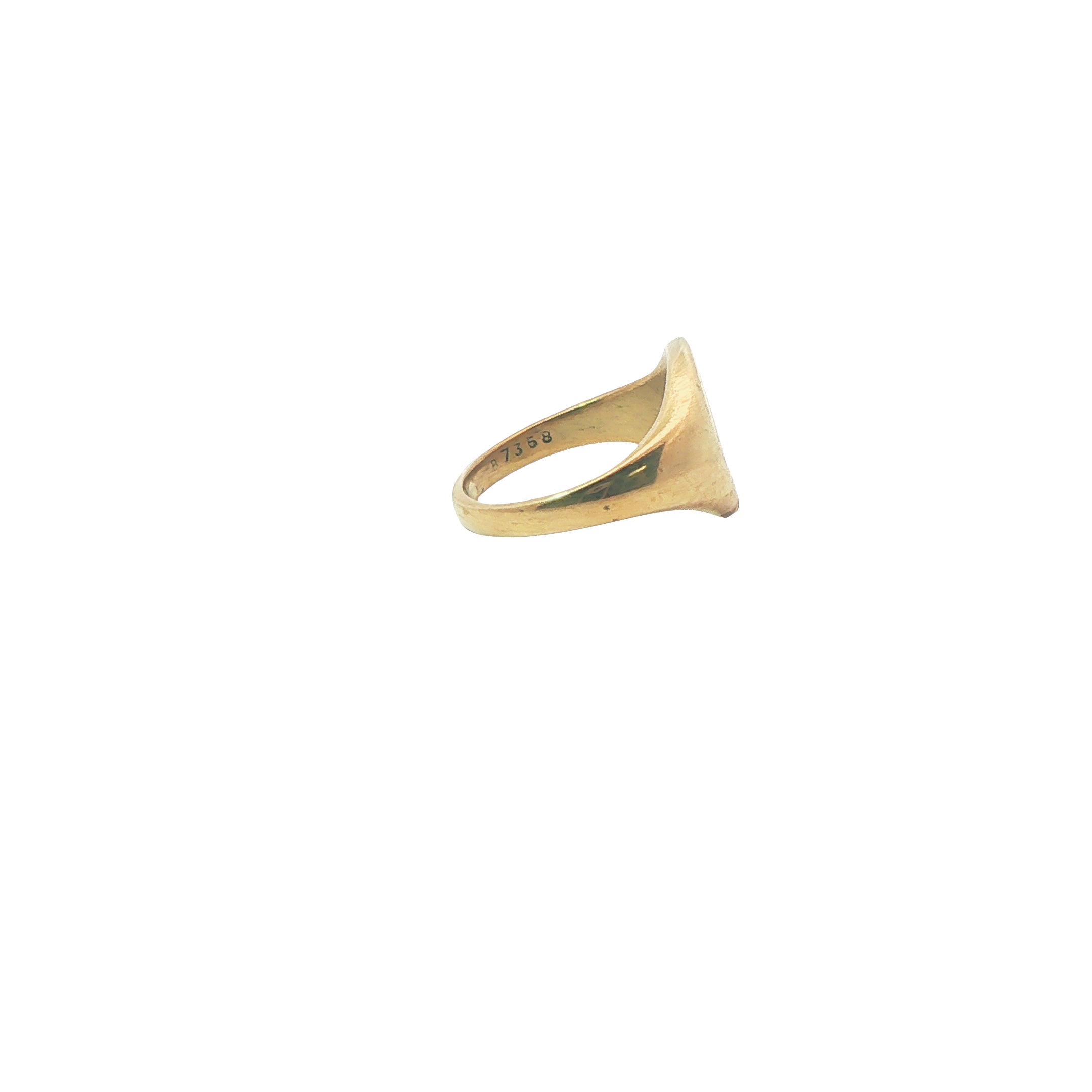 Size S - Pre-Owned - 9ct - Signet Ring - ( 8.67g )