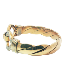 8.25" Pre-Owned 9CT Stone Set Double Hook & Loop Bracelet (97.65g)