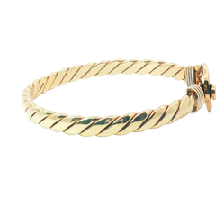 7" Pre-Owned Stone Set Hook & Loop Bangle (27g)