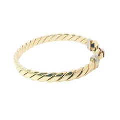 6.75" Pre-owned 9CT Double Hook & Loop Bangle (28.36g)