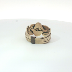 Size W - Pre Owned - 9ct - Puzzle Ring - ( 10.37g )