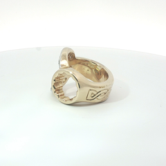 Size Z+ - Pre Owned - 9ct - Stone Set CZ Spanner Ring - ( 39.17g )