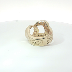 Size Z+ - Pre Owned - 9ct - Stone Set CZ Spanner Ring - ( 39.17g )