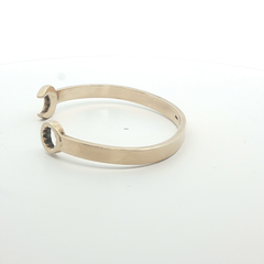 6.5" - Pre Owned - 9ct - Spanner Bangle - ( 14.46g )