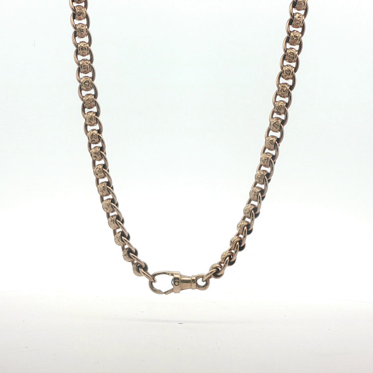 24" - Pre Owned - 9ct - Roller Ball Chain - ( 53.57g )