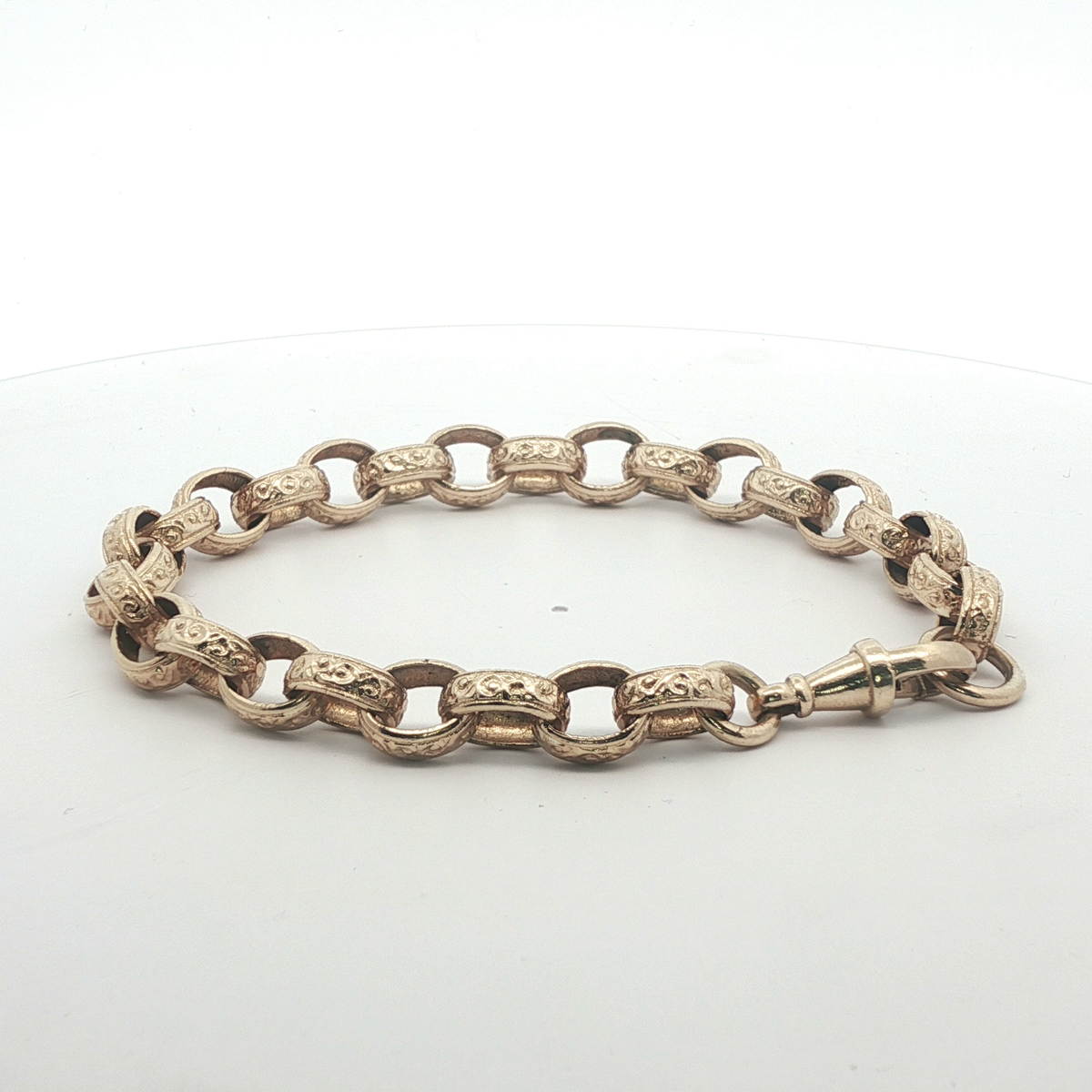 9" - Pre Owned - 9ct - Belcher Patterned Bracelet - ( 20.56g )