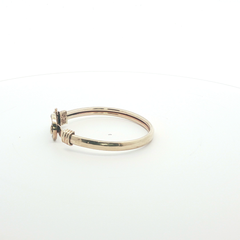 4.75" - Pre Owned - 9ct - Baby Hook Stone Set Bangle - ( 7.24g )