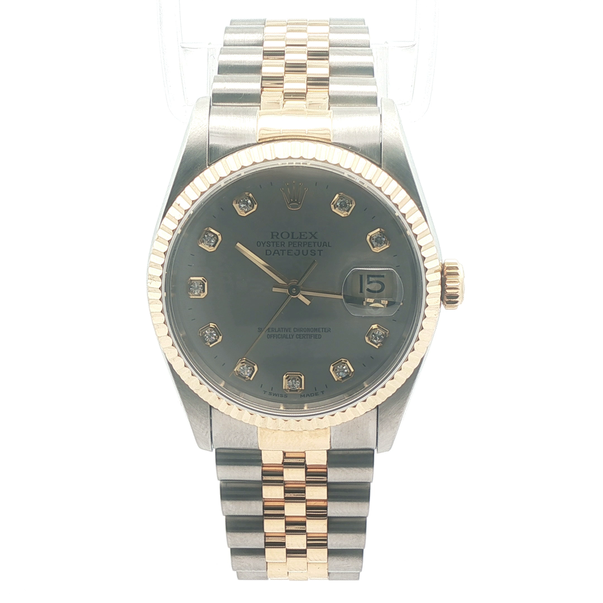 Rolex Datejust – 16233 (1994 | Factory Grey Diamond Jubilee Dial | Box &amp; Papers) | 36mm | Automatic