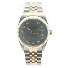 Rolex Datejust – 16233 (1994 | Factory Grey Diamond Jubilee Dial | Box &amp; Papers) | 36mm | Automatic