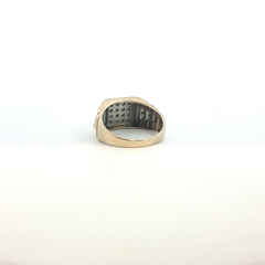 Size Z+1 - Pre Owned - 9ct - Stone Set Signet Ring - ( 8.82g )