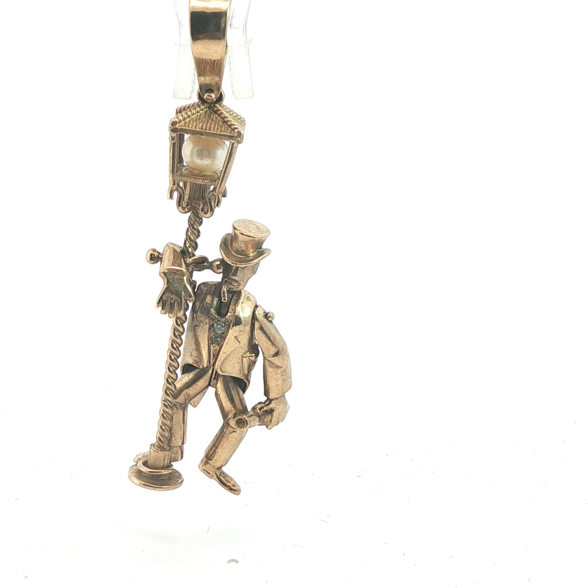 2.45'' - Pre Owned - 9ct - Drunken Man And post Pendant - (12.07g)