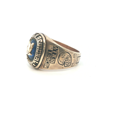 Size Z+ - Pre Owned - 9ct - Blue College Ring - ( 16.43g )
