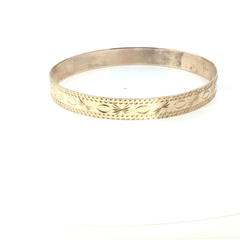 7.75'' - Pre Owned - 9ct - Slave Bangle - (11.46g)