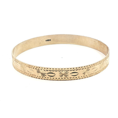 7.75'' - Pre Owned - 9CT - Slave Bangle - ( 13.22g)