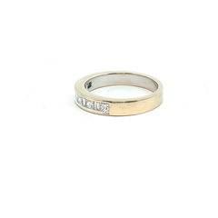 18k-Eternity Ring- Princess & Baguette cut