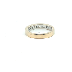 18k-Eternity Ring- Princess & Baguette cut
