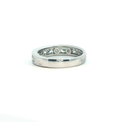 1.00ct Diamond Half Eternity Ring – 18ct White Gold (VS2, G–H) - Goldbank Jewellers