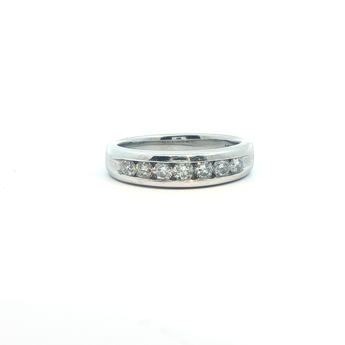 Diamond Half Eternity Ring – 14ct White Gold - Goldbank Jewellers