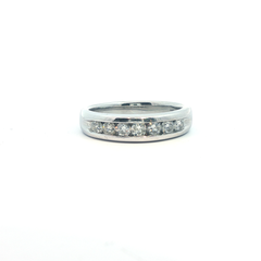 Diamond Half Eternity Ring – 14ct White Gold - Goldbank Jewellers