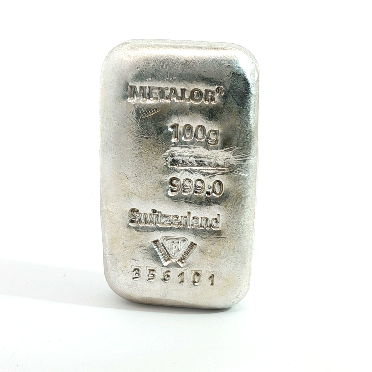 100g Metalor® Fine Silver Bar – 999.0 Purity (Switzerland)