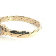 7.5'' - 9CT - Pre Owned - Leopard Head Bangle - ( 76g)