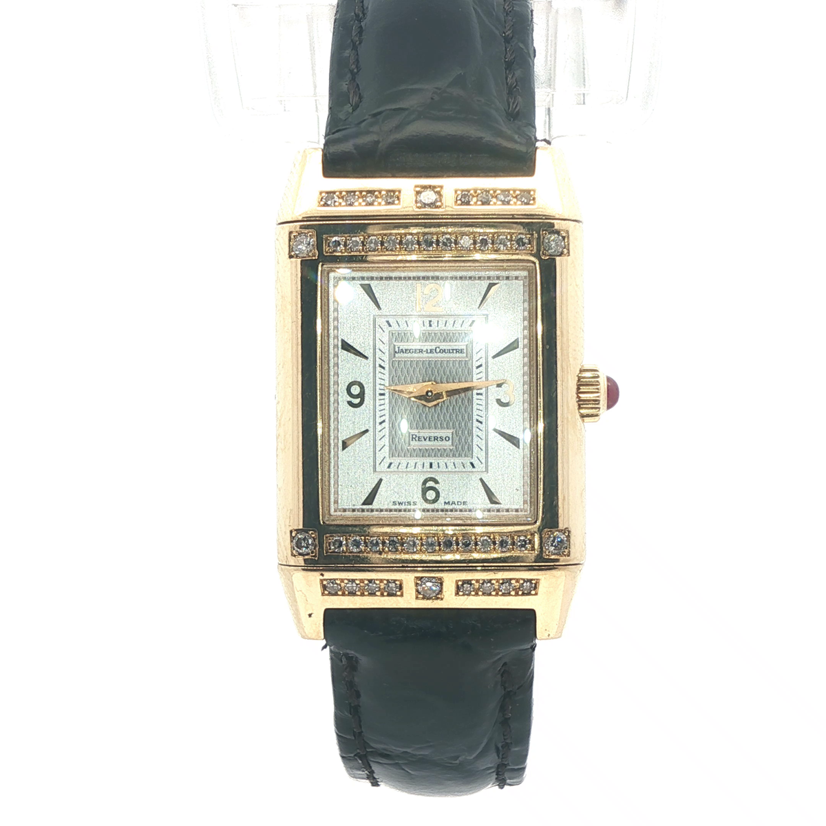Jaeger-LeCoultre Reverso – 18ct Yellow Gold Diamond & Ruby – Mechanical Wind – Watch Only